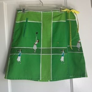 ANTHROPOLOGIE Sitwell Green Tennis Player Skirt